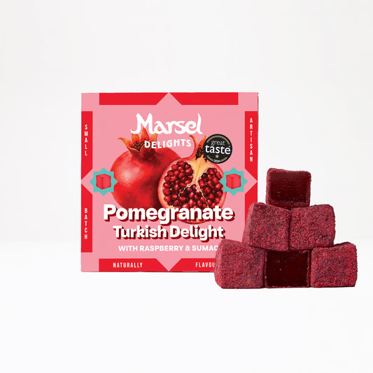 Pomegranate with Raspberry & Sumac Lokum