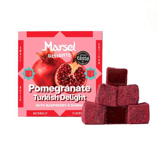 Pomegranate with Raspberry & Sumac Lokum