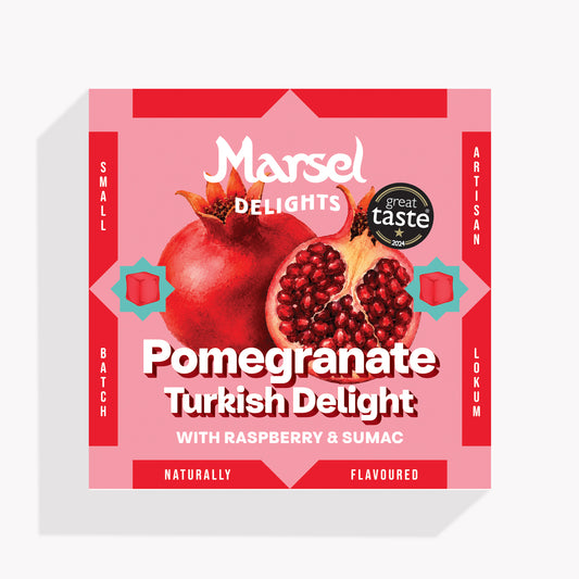 Pomegranate with Raspberry & Sumac Lokum