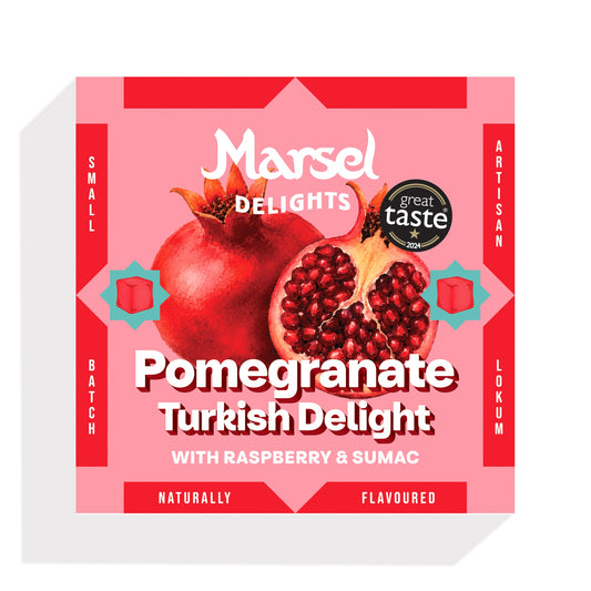 Pomegranate with Raspberry & Sumac Lokum